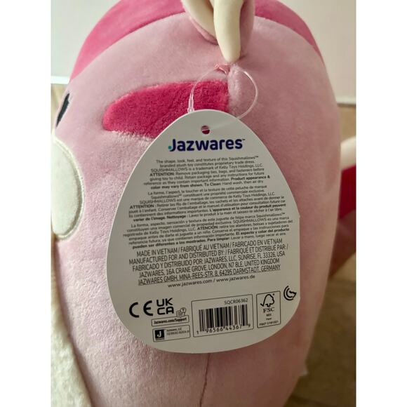 Squishmallows Original 12-Inch 'Dianalee' Pink Chipmunk Plush / Stuffed Animal - Picture 12 of 12